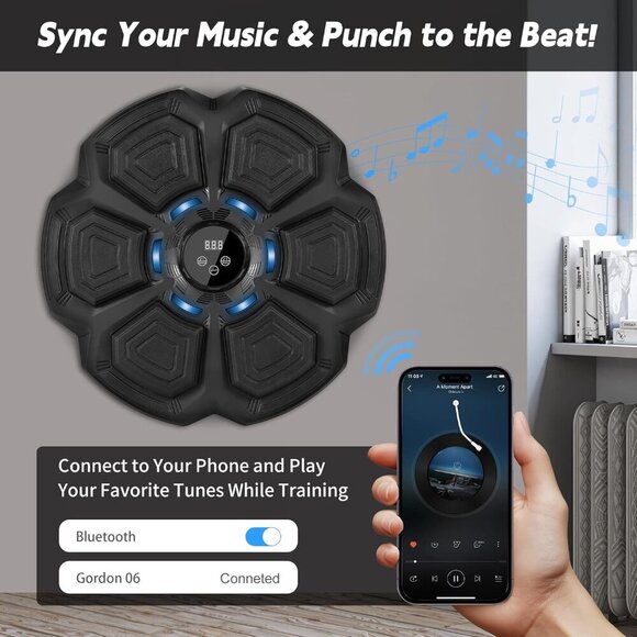Music Boxing Machine, Music Punching Machine for Adults Kids, Interactive Boxing - Picture 4 of 6